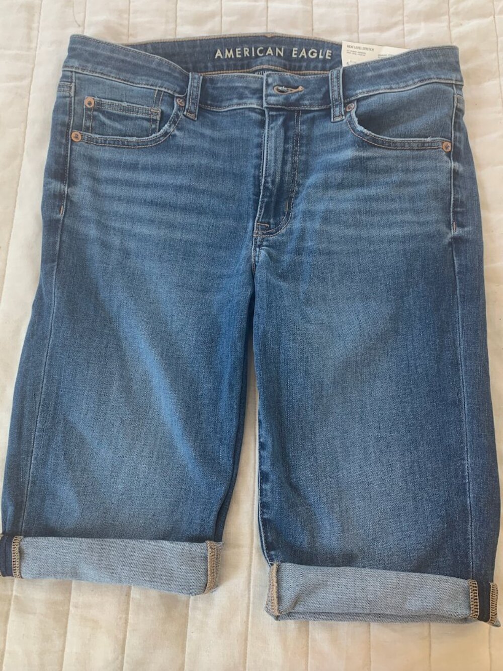 NWT American Eagle 14" Skinny Bermuda Jean Short